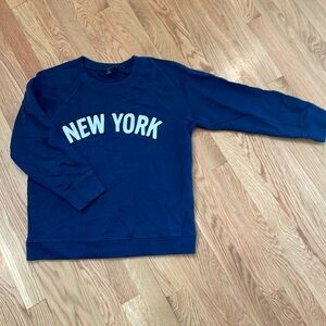 JCREW NEW YORK sweatshirt in Navy